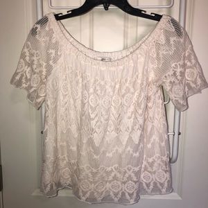 Lace Off the Shoulder Top